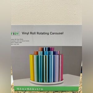 Simply Tidy Vinyl Roll Rotating Carousel Vinyl Roll Holder
